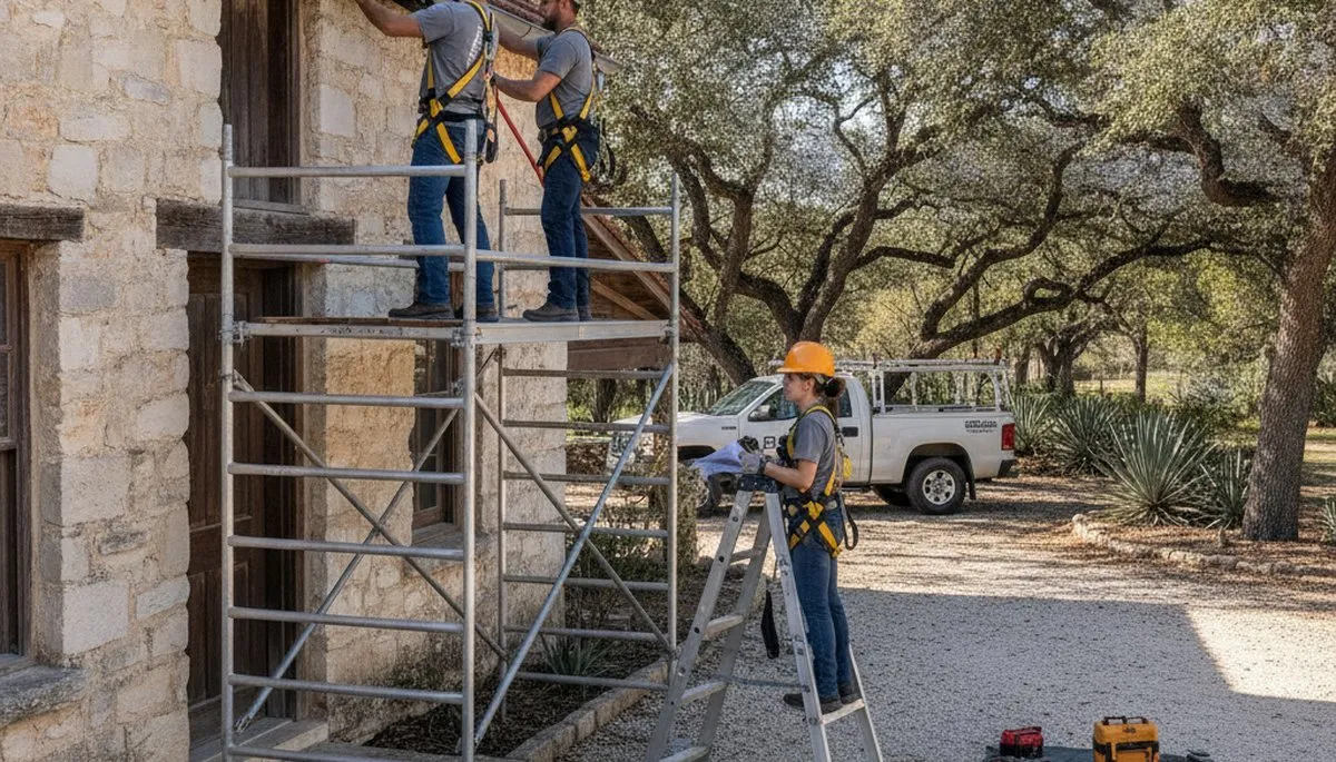 San Antonio, TX plumber repairing a pipe for residential plumbing service